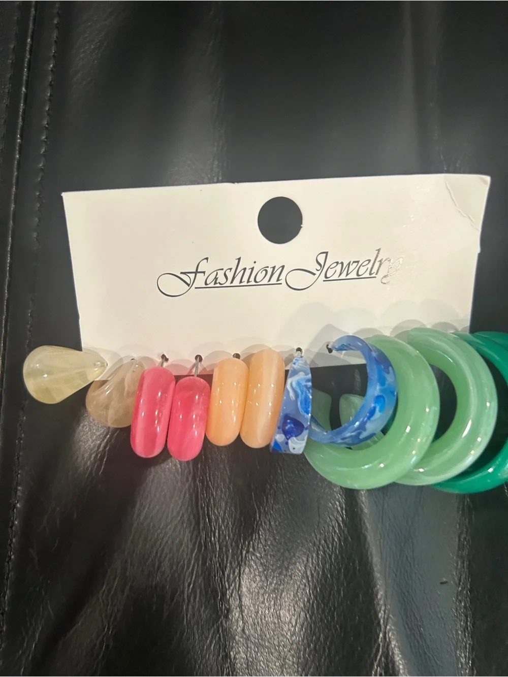 Assorted Hoop and Stud Earring Set - Multicolor